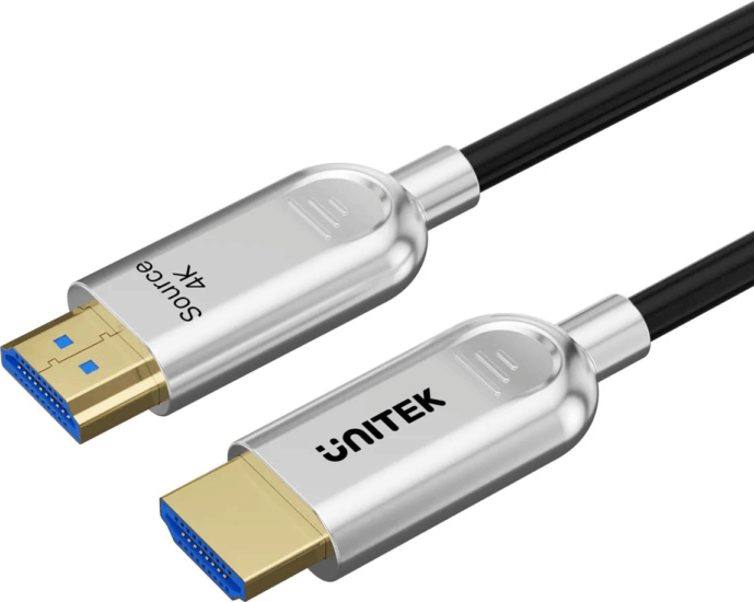 Unitek C11092ASL01 HDMI - HDMI 2.0 4K 60Hz Optikai Kábel 10m - Fekete
