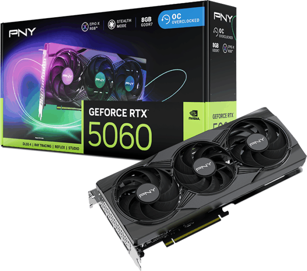 PNY GeForce RTX 5060 8GB GDDR7 Verto OC Videókártya