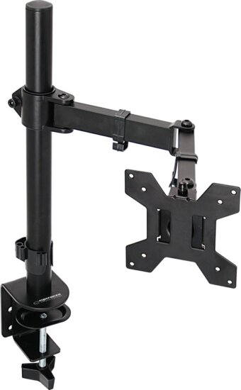Esperanza Horkos 10"-27" LCD TV / Monitor asztali tartó kar - Fekete (1 kijelző)