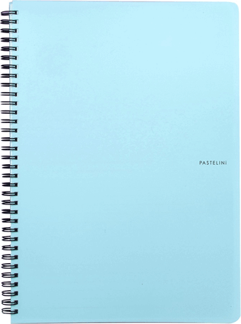 Oxybag Pastelini Blue 60 lapos A4 vonalas spirálfüzet - Kék