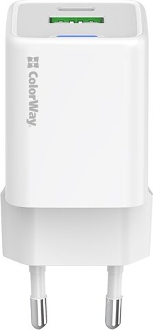 ColorWay 053PD USB-A / USB-C Hálózati gyorstöltő 30W - Fehér