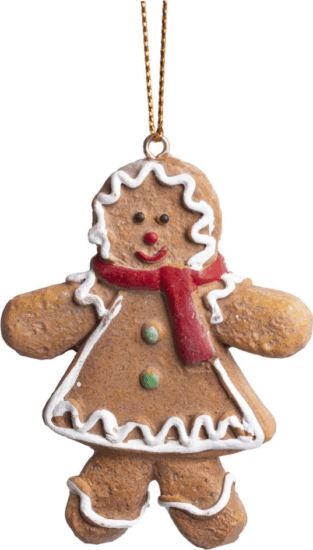 Iris Karácsonyi mézeskalács lány akasztós dísz 6x7,5cm Iris Karácsonyi mézeskalács lány akasztós dísz 6x7,5cm