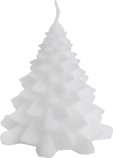 Iris Fenyő alakú gyertya 7cm*7,5cm - Fehér