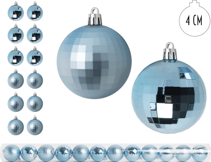 Iris karácsonyi gömb dísz szett 4cm - Azúrkék/Mintás (12db/csomag) Iris karácsonyi gömb dísz szett 4cm - Azúrkék/Mintás (12db/csomag)