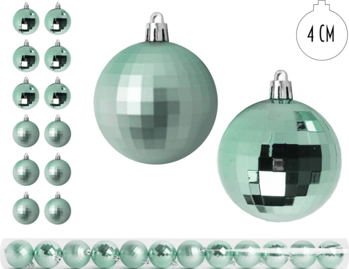 Iris karácsonyi pvc gömb dísz szett 4cm - Türkiz/Mintás (12db/csomag) Iris karácsonyi pvc gömb dísz szett 4cm - Türkiz/Mintás (12db/csomag)