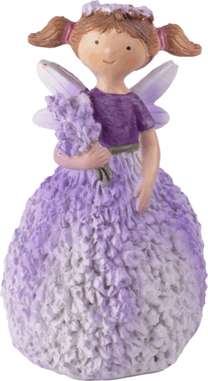 Iris műgyanta levendulalány lakásdekoráció 5,2x10cm - Lila