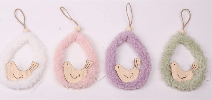 Iris akasztós tojásban madár húsvéti dekoráció - Többféle