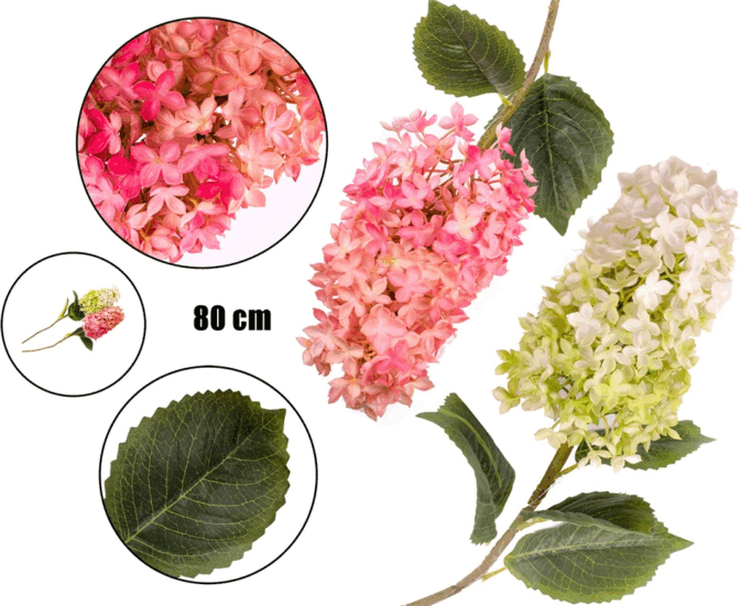 Iris Szálas orgona dekor művirág 80cm - Többféle