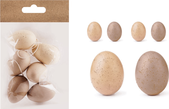 Iris műanyag tojás húsvéti dekoráció 4x6cm - Vegyes színek (6db/csomag) Iris műanyag tojás húsvéti dekoráció 4x6cm - Vegyes színek (6db/csomag)