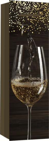 Iris Bor mintás szalagfüles papír ajándéktasak (12 x 36cm) - Sötétbarna/Mintás Iris Bor mintás szalagfüles papír ajándéktasak (12 x 36cm) - Sötétbarna/Mintás