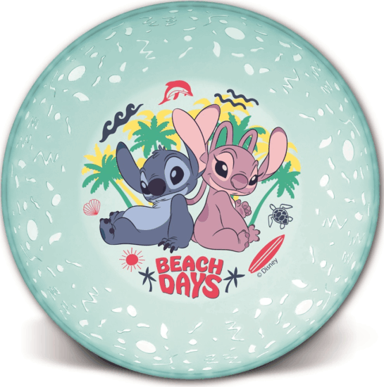 Iris Disney Licenc Stitch joy műanyag Gyerek mélytányér - Zöld/Mintás