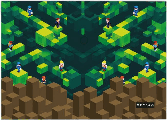 Oxybag Playworld A4 Patentos Irattartó tasak - Mintás