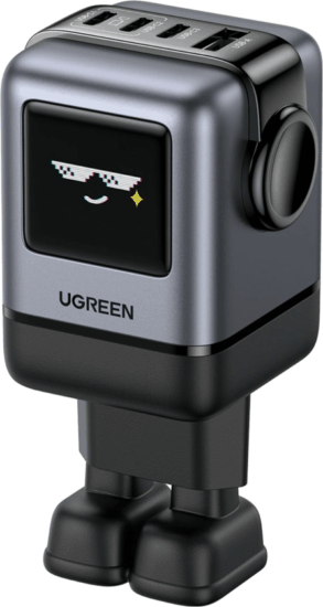 Ugreen Nexode RG USB-A / 3x USB-C Hálózati Gyorstöltő Adapter 100W - Fekete/Szürke