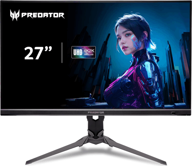 Acer 27" Predator XB273KV5bmiiprx ZeroFrame 16:9 UltraHD IPS LED Gaming Monitor - Fekete