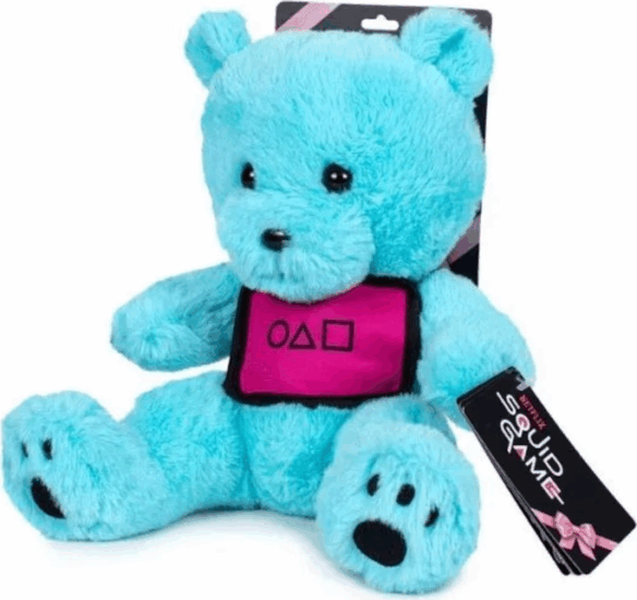 Squid Game pólós Plüss maci 28 cm - Kék