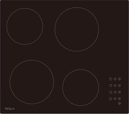 Tesla HV6402MB Beépíthető 4 zónás Főzőlap - Fekete