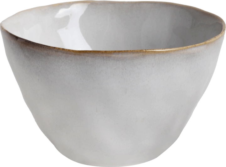 Iris kerámia müzlis tál 14,5x9cm - Krémszín