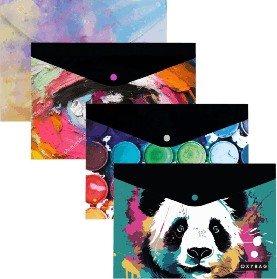 Oxybag A5 Műanyag Patentos tasak - Vegyes mintás