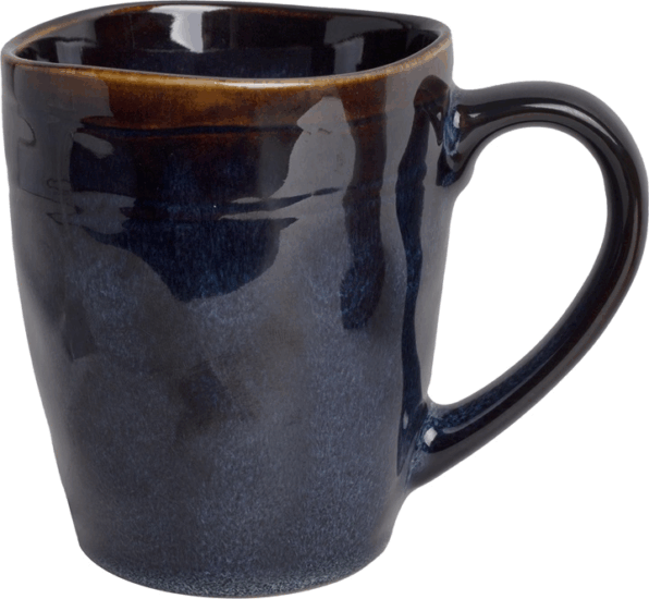 Iris kerámia bögre 380ml - Sötétkék