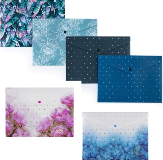 Oxybag A4 Műanyag Patentos tasak - Vegyes mintás