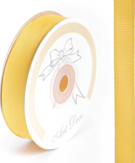 Iris ripsz dekor szalag 19mm x 25m - Napsárga