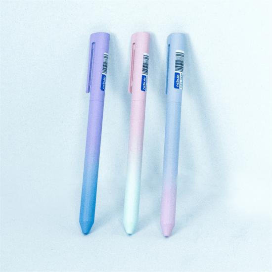 Nebulo Nyomógombos zselés toll (Kék tinta/0,5 mm) - Szinátmenetes