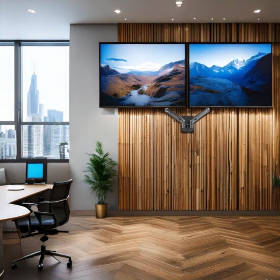 Maclean MC-988 17"-32" LCD TV / Monitor asztali tartó kar - Fekete (2 kijelző) Maclean MC-988 17"-32" LCD TV / Monitor asztali tartó kar - Fekete (2 kijelző)