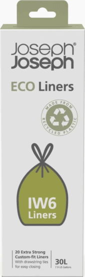Joseph Joseph IW6 Zárószalagos szemeteszsák 30L (20 db / tekercs) - Szürke