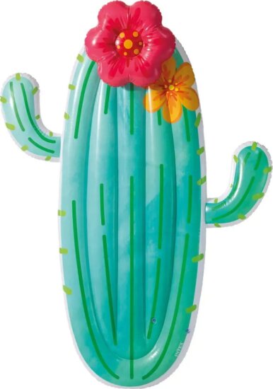 Intex: Kaktusz alakú matrac virággal (180 x 130 cm)