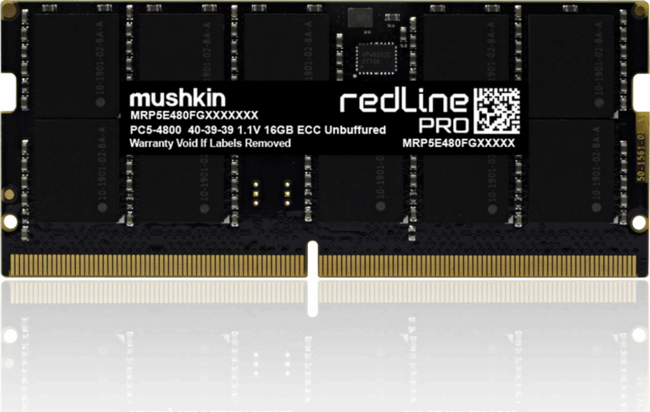 Mushkin 32GB / 5600 Redline Pro DDR5 CL 46 Single SoDIMM Szerver RAM Mushkin 32GB / 5600 Redline Pro DDR5 CL 46 Single SoDIMM Szerver RAM