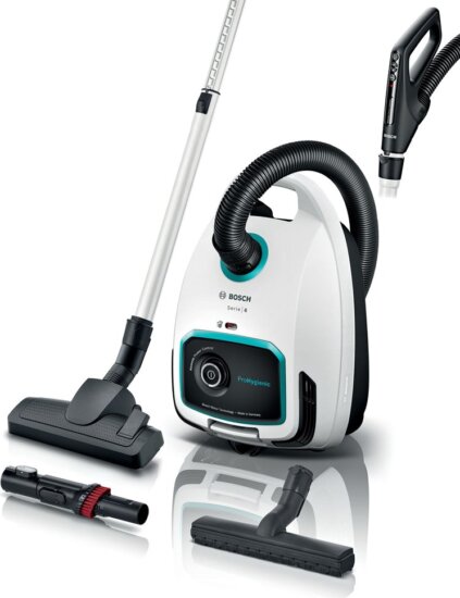 Bosch BGL 6HYG1 ProHygienic Klasszikus Porzsákos porszívó 600W - Fehér / Fekete Bosch BGL 6HYG1 ProHygienic Klasszikus Porzsákos porszívó 600W - Fehér / Fekete