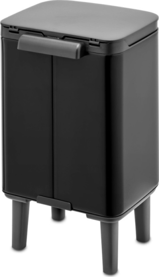 Brabantia BO HI 4 literes Lábakon álló fém szemetes - Matt fekete