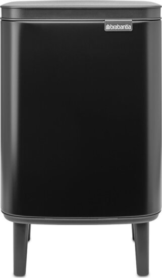 Brabantia BO HI 7 literes Lábakon álló fém szemetes - Matt fekete
