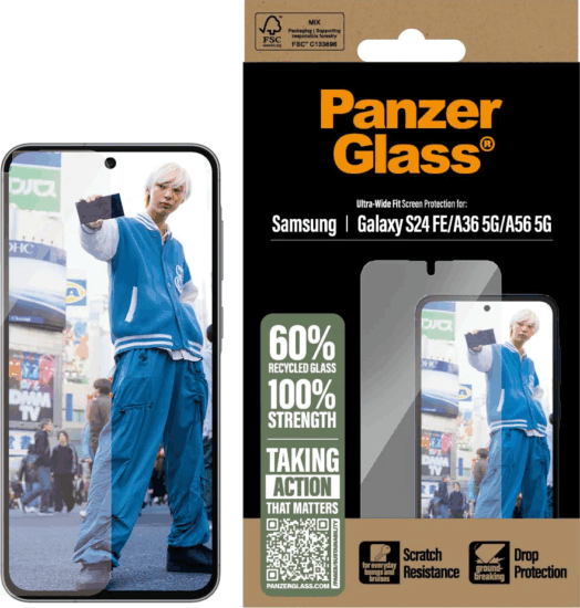 PanzerGlass Samsung Galaxy S24 FE / A36 5G / A56 kijelzővédő fólia