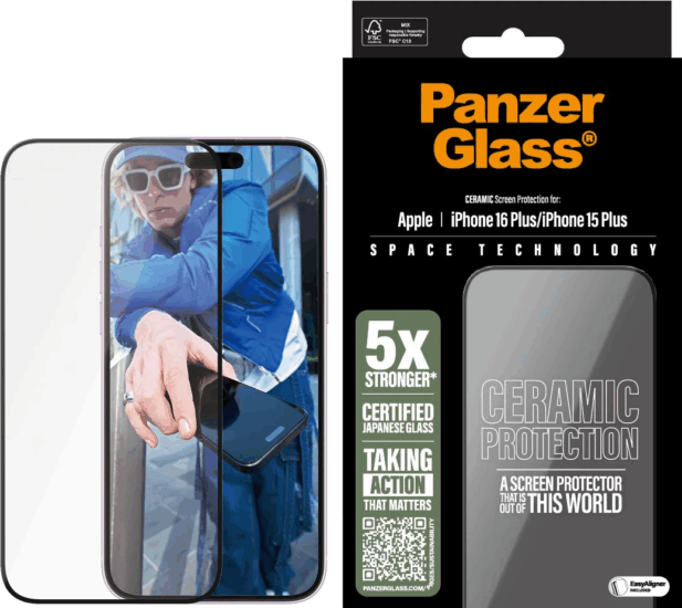 PanzerGlass Apple iPhone 16 Plus / 15 Plus kijelzővédő fólia