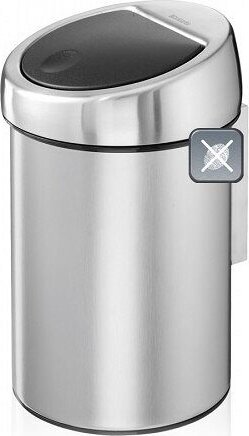 Brabantia Touch 3 literes érintőfedeles fém szemetes - Matt acél