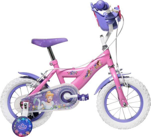 Huffy 22494W Disney Princess Gyermek kerékpár 12" - Rózsaszín / Lila