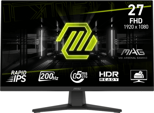 MSI 27" MAG 272F 16:9 FHD IPS LED Gaming Monitor - Fekete