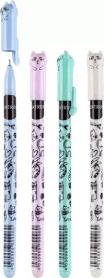 Centrum Cicam mintás Radírozható Kupakos zselés toll (Kék tinta/ 0,5 mm) - Többféle Centrum Cicam mintás Radírozható Kupakos zselés toll (Kék tinta/ 0,5 mm) - Többféle