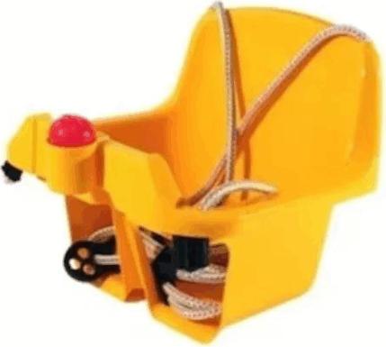 Támlás Műanyag gyerek hinta dudával - Sárga