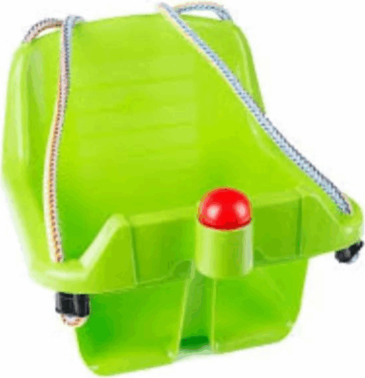 Támlás Műanyag gyerek hinta dudával - Zöld Támlás Műanyag gyerek hinta dudával - Zöld