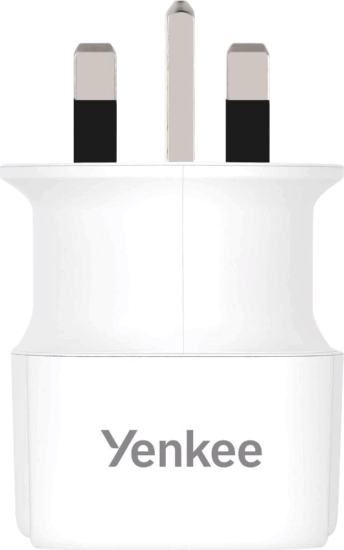 Yenkee YAT UK1 EU - UK Utazó Adapter - Fehér