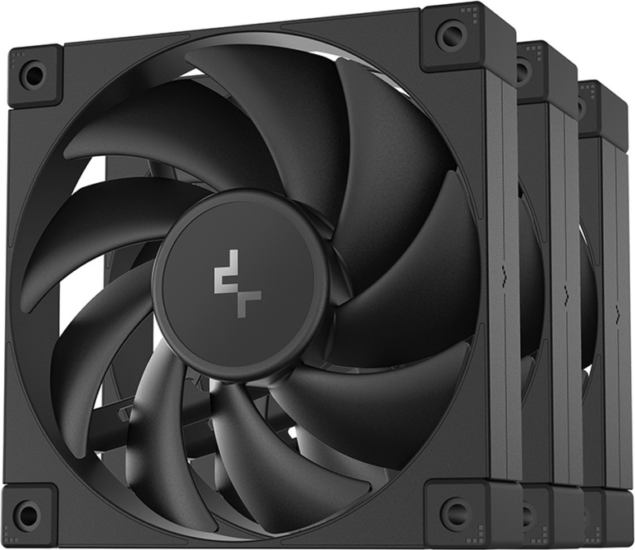 DeepCool FD12 120mm PWM Rendszerhűtő ventilátor 3db - Fekete