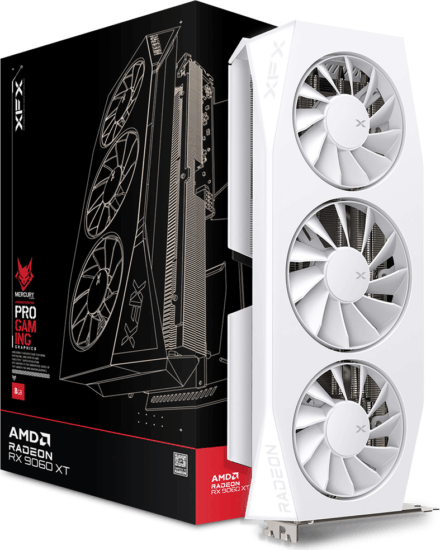 XFX Radeon RX 9060 XT 16GB GDDR6 Mercury OC Videókártya - Fehér