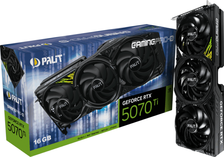 Palit GeForce RTX 5070 TI 16GB GDDR7 GamingPro-S Videókártya