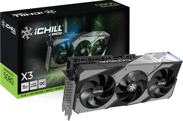 Inno3D GeForce RTX 5080 16GB GDDR7 iChill Videókártya