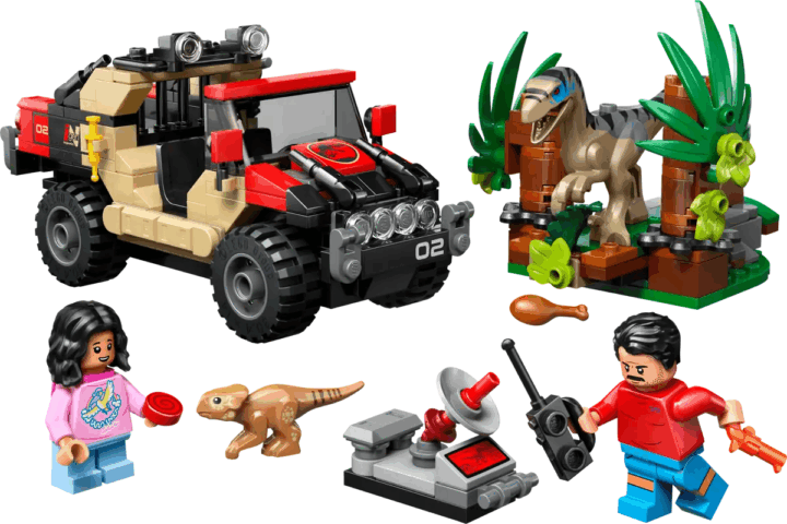 LEGO® Jurassic World: 76972 Terepjárós menekülés a raptor elől