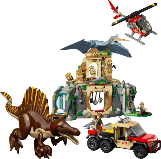 LEGO® Jurassic World: 76976 Spinosaurus és Quetzalcoatlus, légi küldetés