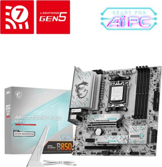 MSI B850M Gaming Plus WiFi DDR5 AMD AM5 MicroATX Alaplap