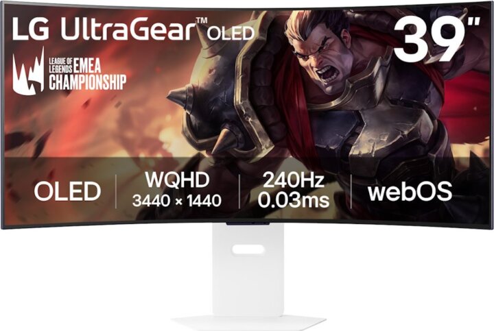 LG 39" 39GX90SA 21:9 WQHD OLED Smart Gaming Monitor - Fehér